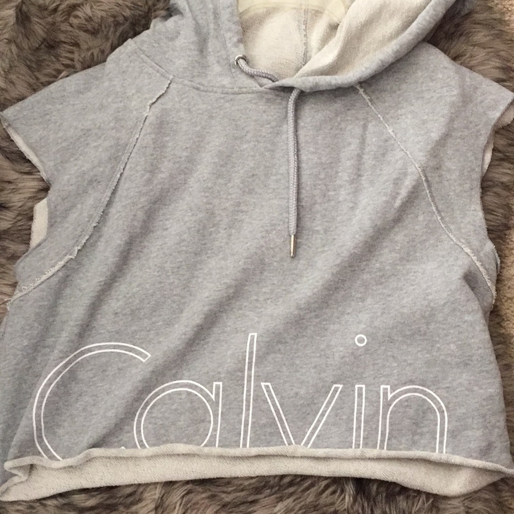 Calvin Klein crop top hoodie