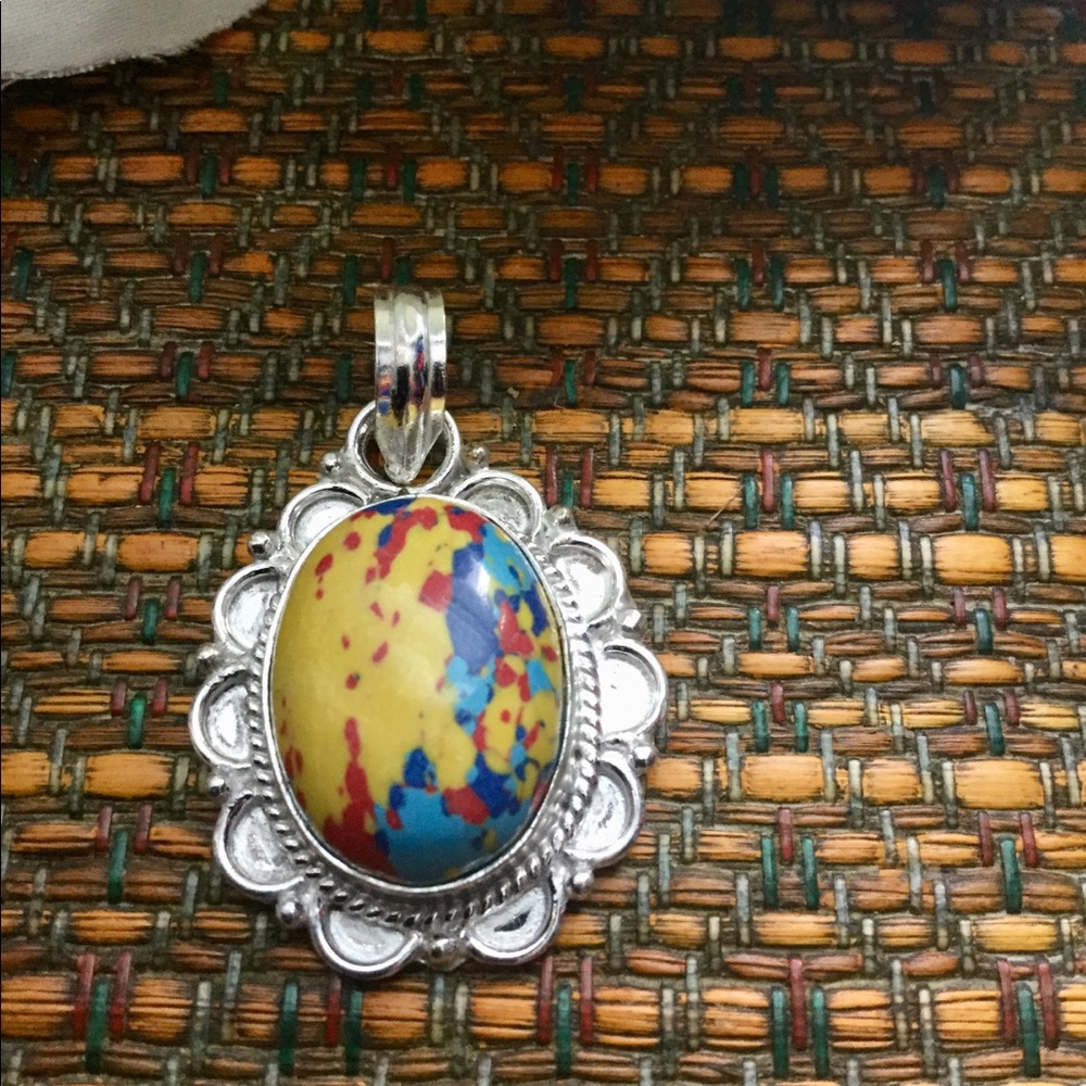 ⚜️Red Jasper Rainbow Pendant⚜️