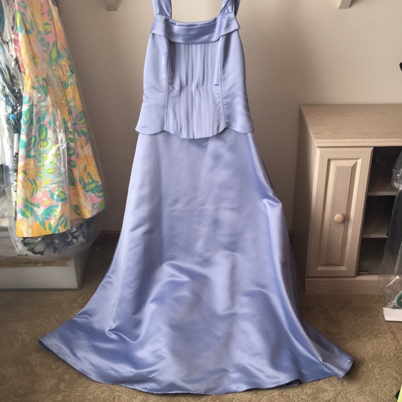 ice blue evening gown