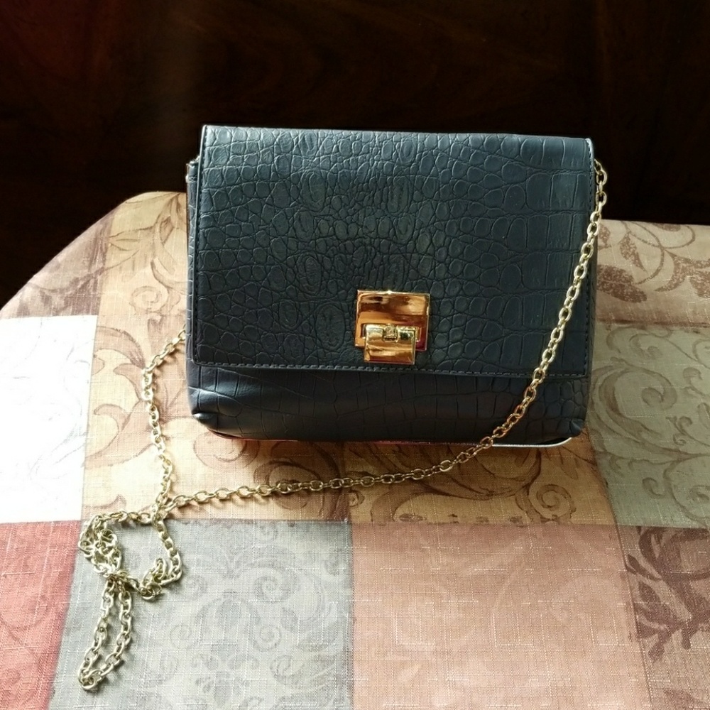 Forever 21 croc printed evening bag