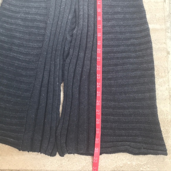 Long Gray Open Sweater Cardigan - Picture 7 of 8