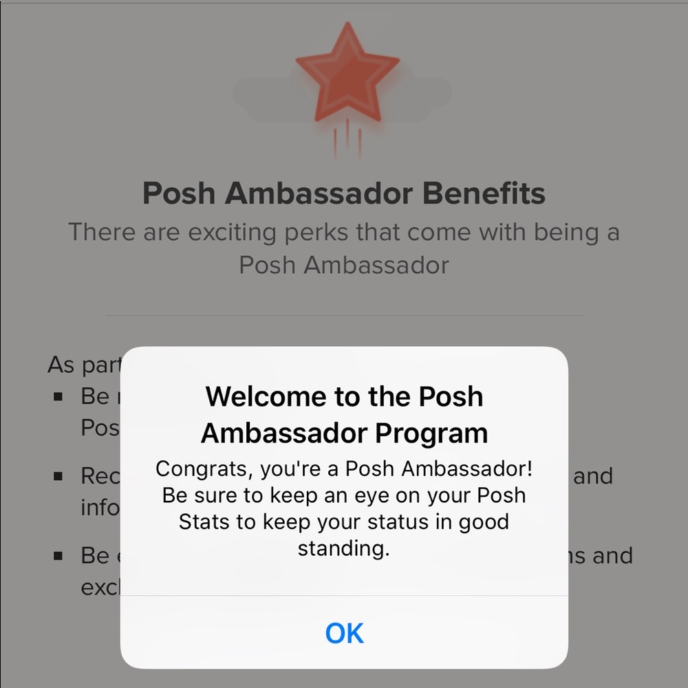 Im a Posh Ambassador!!! 😍😱