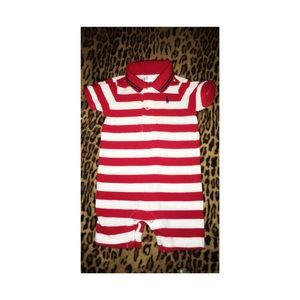 3M RED AND WHITE STRIPE RALPH LAUREN POLO