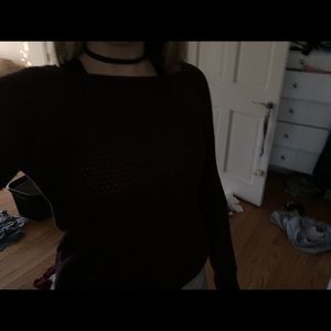 Maroon American eagle sweater