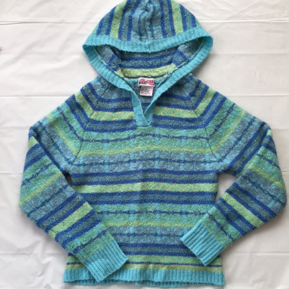 Hooded pull-over sweater, Kid size L