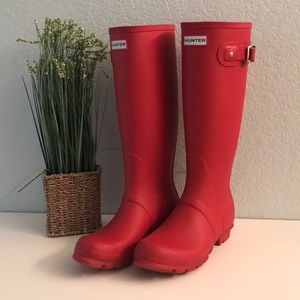 Hunter Rain boots Red size 7