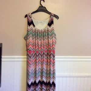 Chevron maxi dress