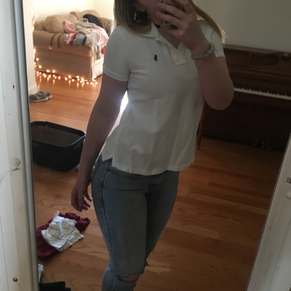 Ralph Lauren collared white shirt