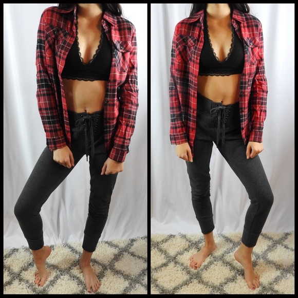 CLEARANCE-FIRM‼️Lace up Joggers - Picture 2 of 6