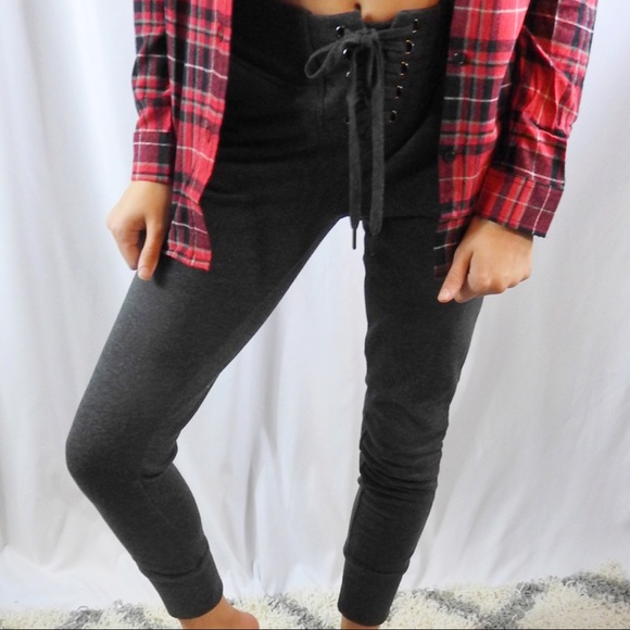 Pants - CLEARANCE-FIRM‼️Lace up Joggers