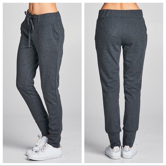 CLEARANCE-FIRM‼️Lace up Joggers - Picture 5 of 6