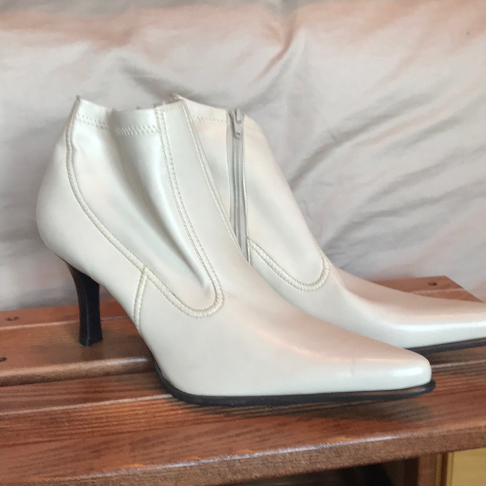 Franco Sarto cream bootie