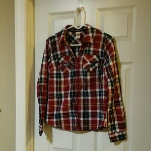 Mossimo plaid button down shirt