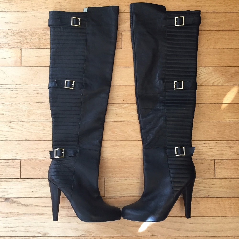 Matiko "Cadie" Black Over-the-Knee Boot 8M