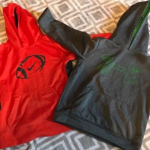 Lot of two boys sweatshirts.