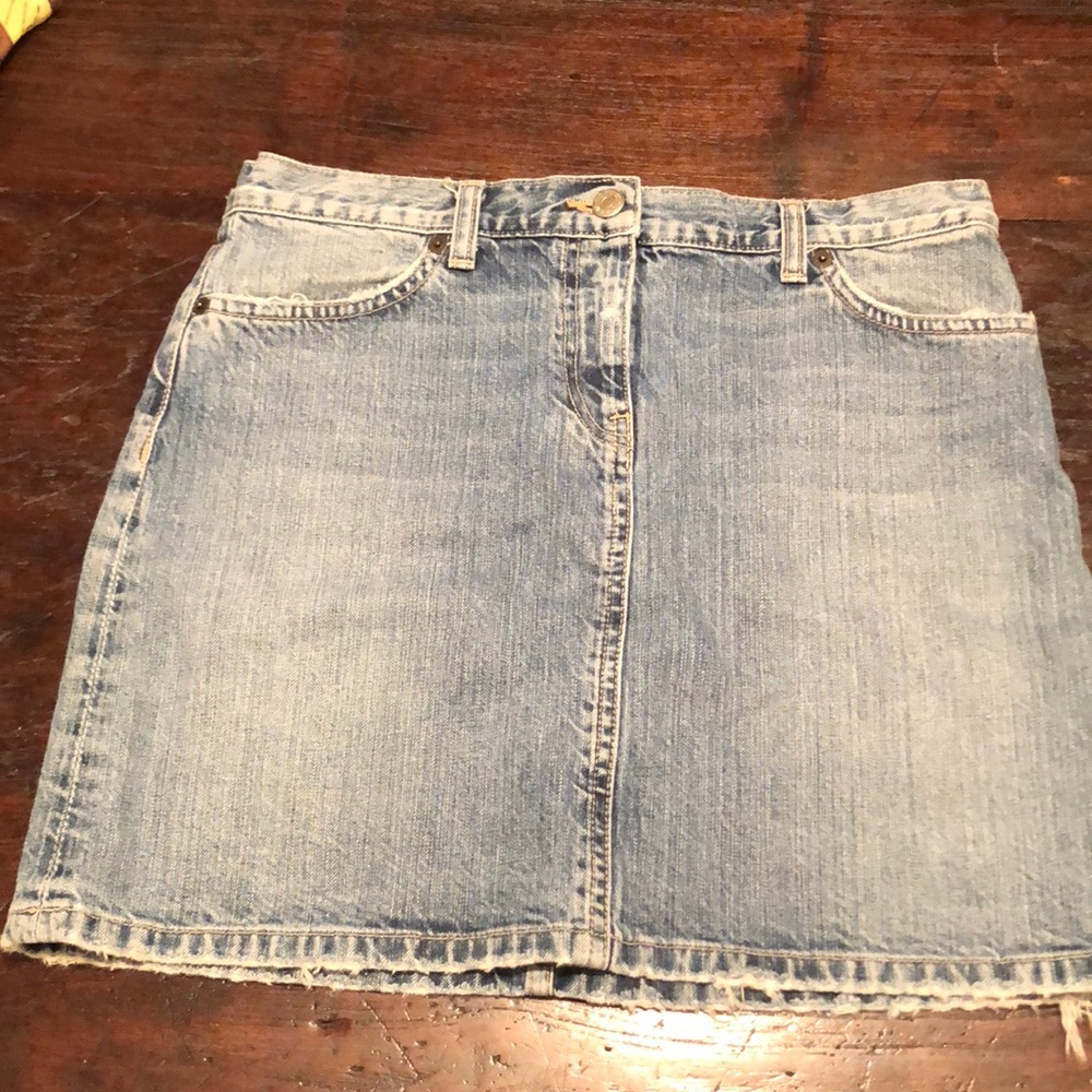 Jcrew jean skirt