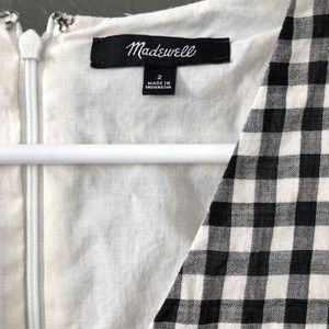 Madewell Gingham ruffle dress