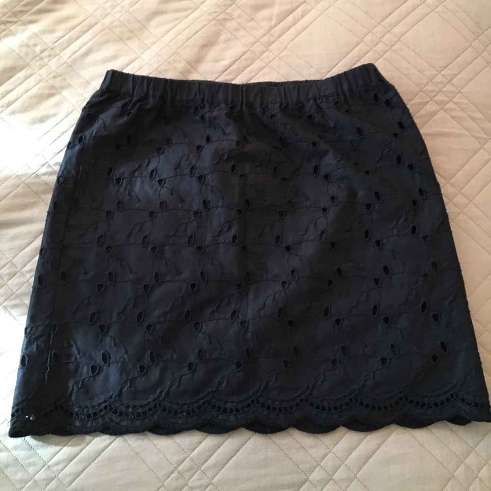 DKNY Eyelet mini skirt