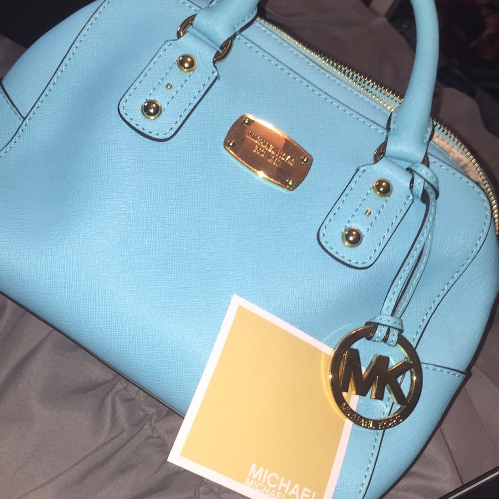 Teal Michael Kors bag