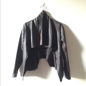 Allsaints Leather Jacket :  Dark Brown