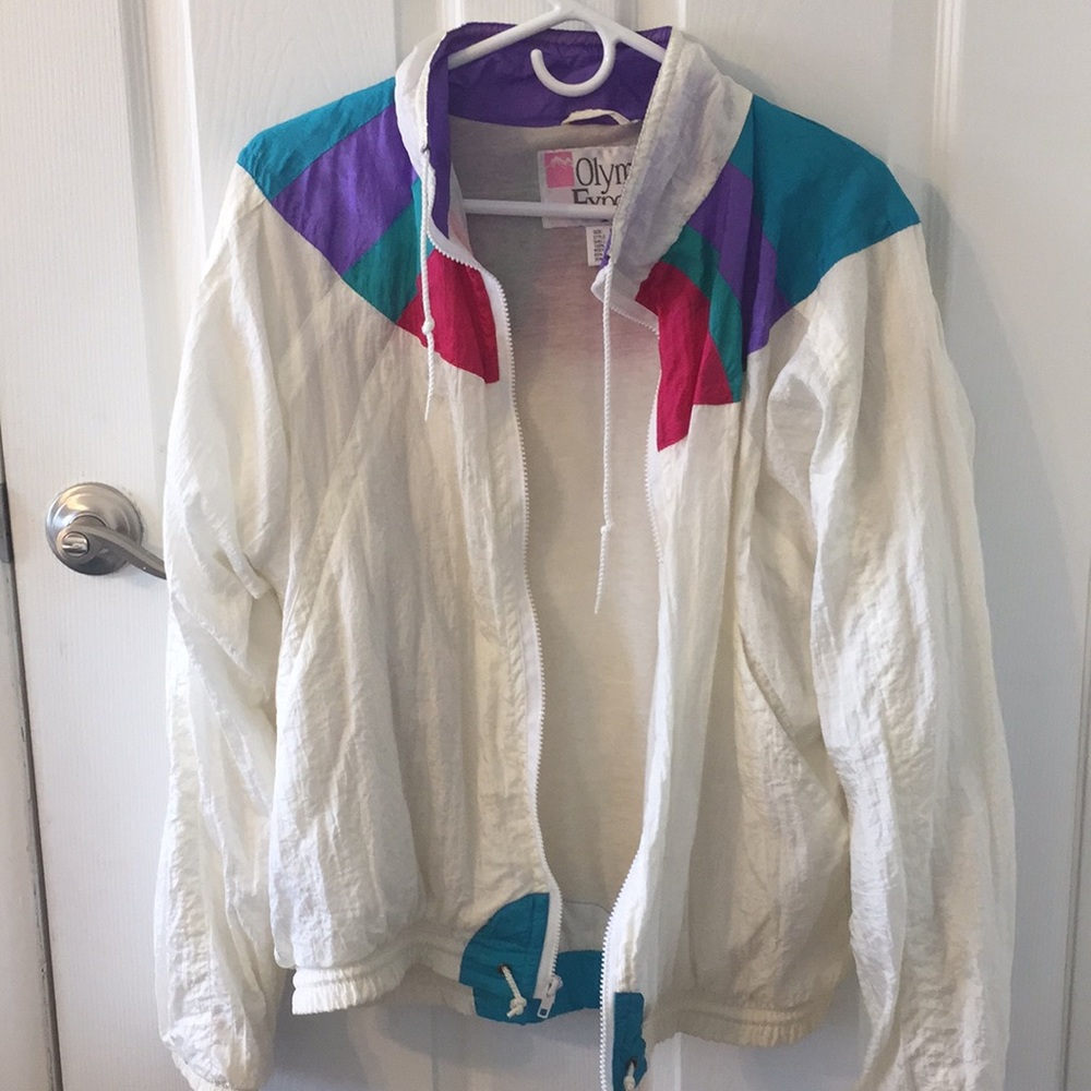90s vintage windbreaker - Olympic exposure