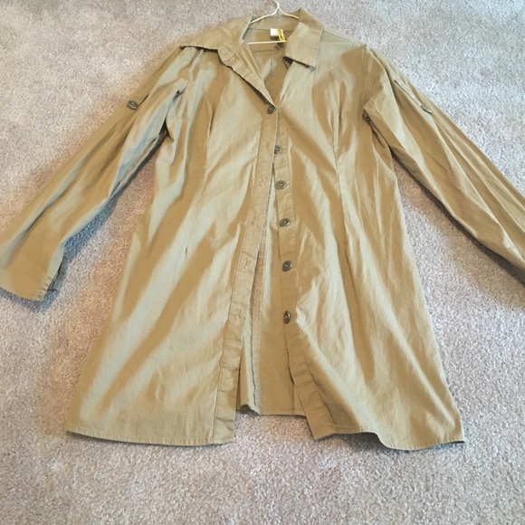 ❤️ Tunic brown junior large button down - Picture 1 of 2