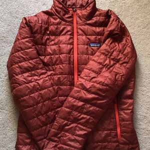 Maroon Patagonia men's nano puff