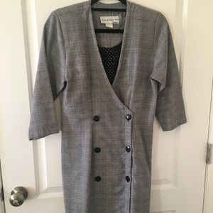~BALENCIAGA~ Vintage Plaid Check Dress