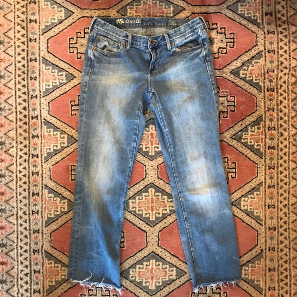 Madewell Rail Straight Cropped Jeans