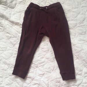Zara sweatpants in maroon