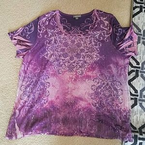 💜PLUS SIZE sequin top💜