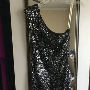 One shoulder Sequin Dress