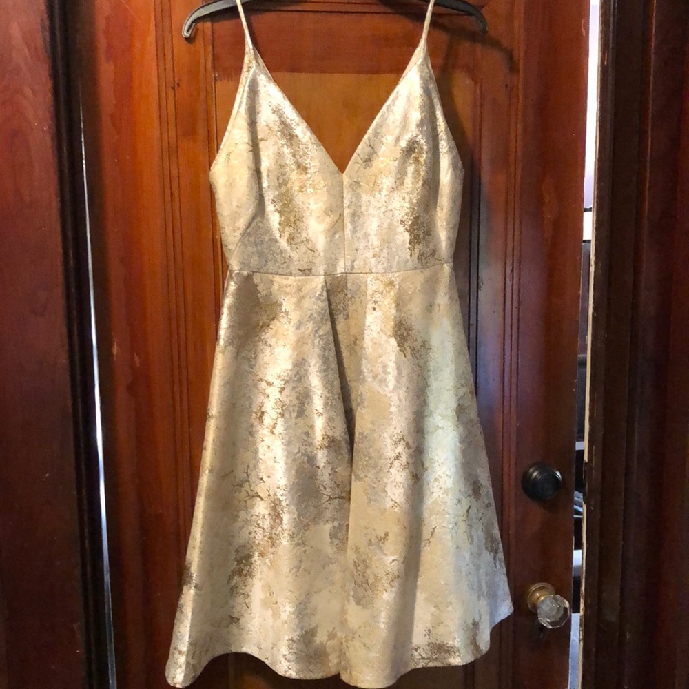Gold social dress