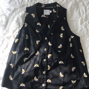 Anthropologie bumble bee tank top