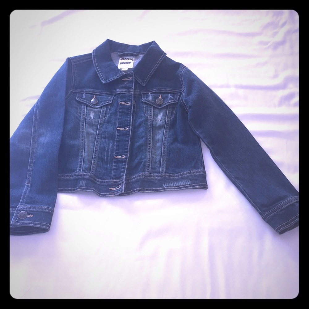 EUC Children’s Place Distressed Jean Jacket Sz 7/8