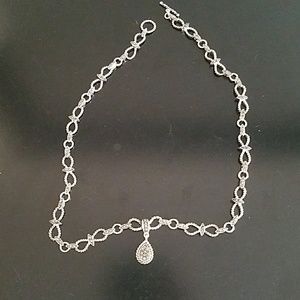🎁925 infinity tear drop necklace🎁