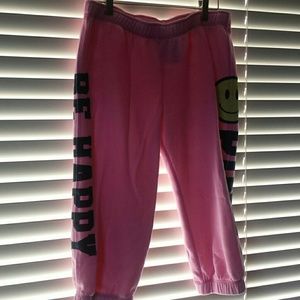 Pink Capri Jogger Sweats