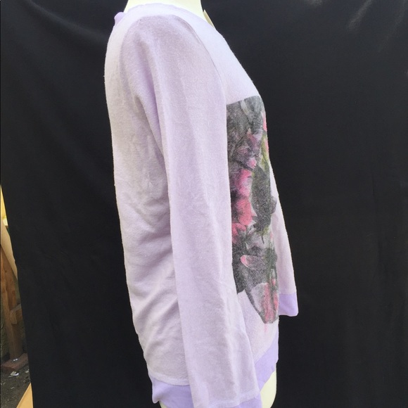 Chaser: Purple Floral Skulls Staring L/S - Picture 2 of 3