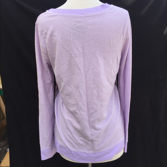 Chaser: Purple Floral Skulls Staring L/S - Picture 3 of 3