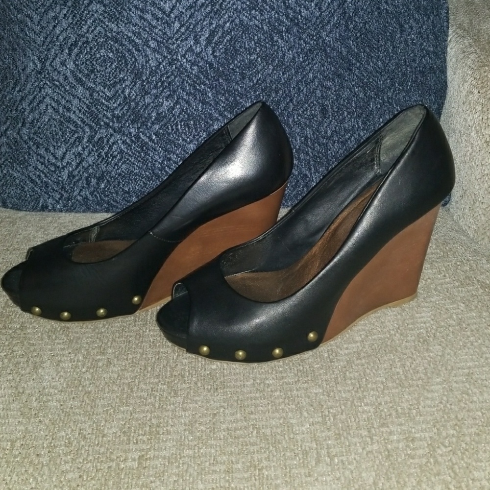 Leather wedges - Picture 2 of 4