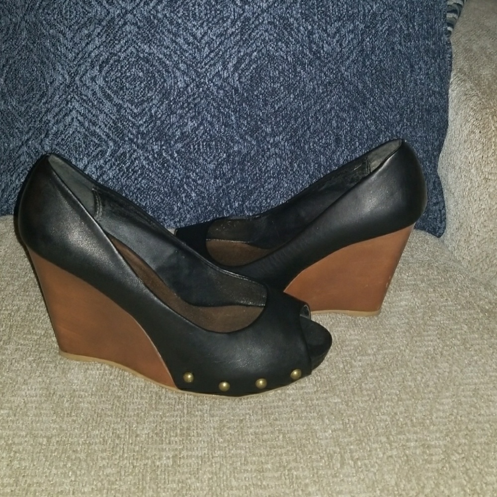 Leather wedges - Picture 3 of 4