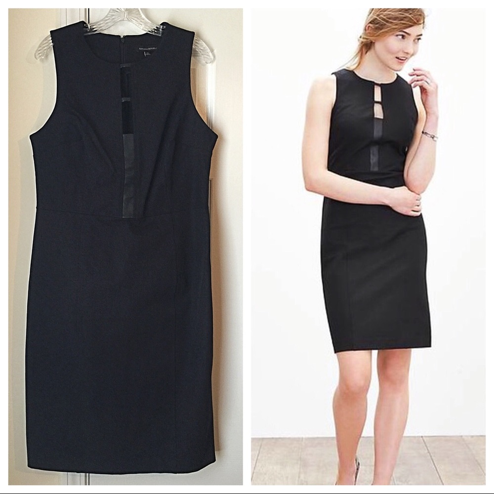 🆕 Banana Republic Sloan Black Dress 🍾