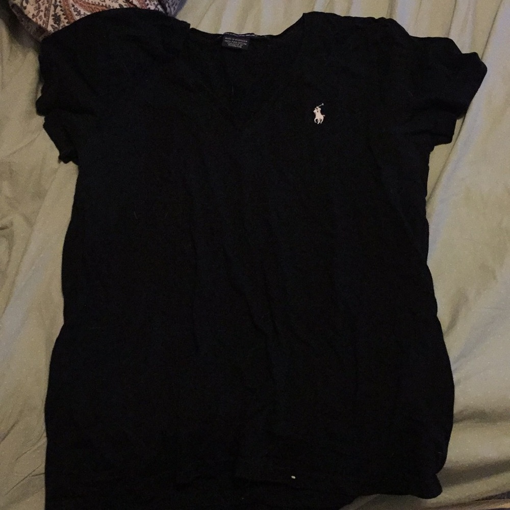 Black polo t shirt