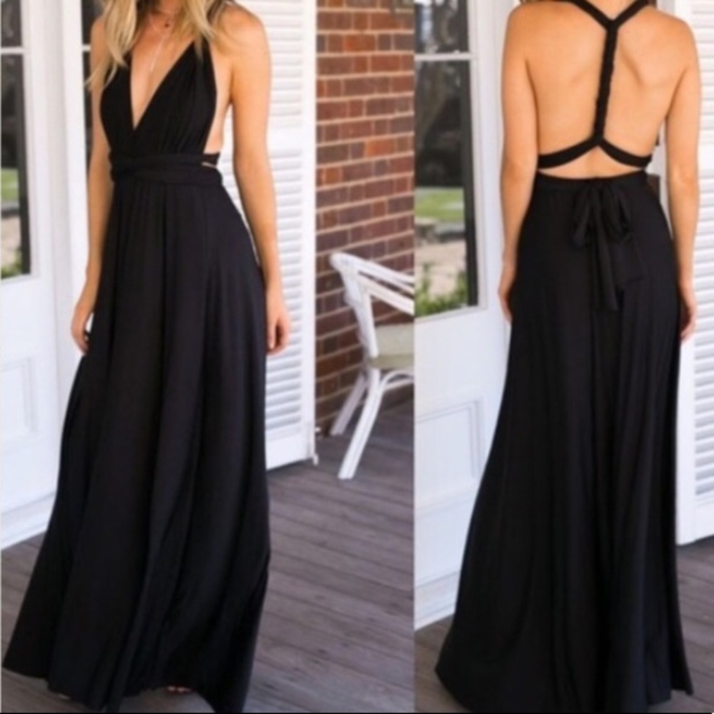 NWOT Black Maxi Dress