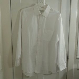 Van Huesen Wrinkle Free Dress Shirt 17.5 XL White