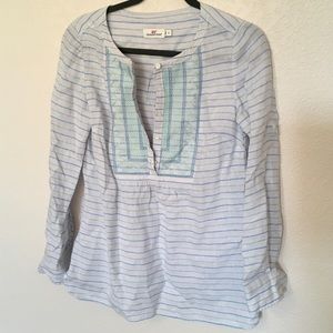 Vineyard Vines Embroidered Linen Tunic