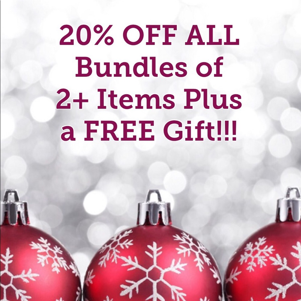 20% Off All Bundles of 2+ Items Plus FREE Gift!!!