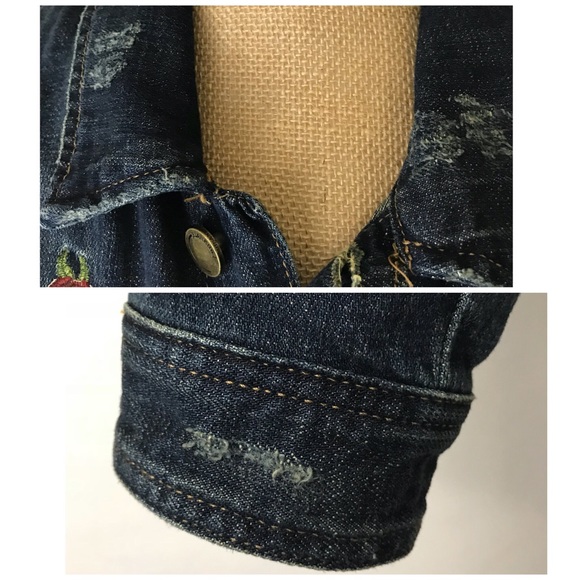 ⬇️ $99 Blank NYC Floral Embroidered Denim Jacket - Picture 6 of 8