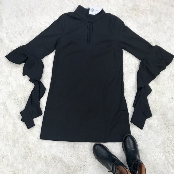 Kyoot Klothing Dresses & Skirts - Black Bell Sleeve Dress