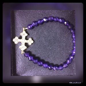 Deep purple Agate bracelet